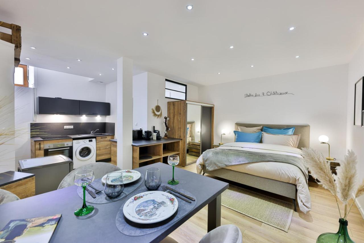 Studio Des 3 Chateaux Husseren-les-Chateaux Luaran gambar